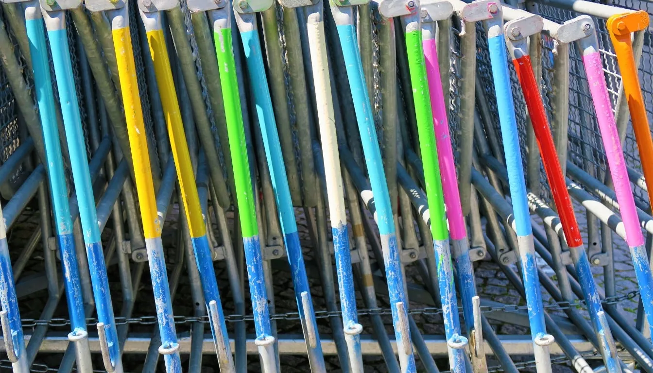 colorful safety barriers
