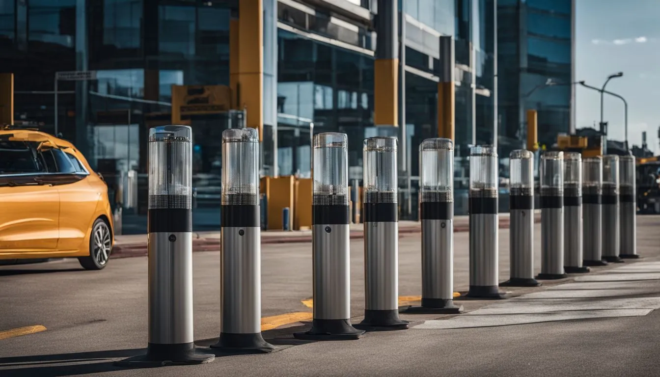 automated bollards 247604691