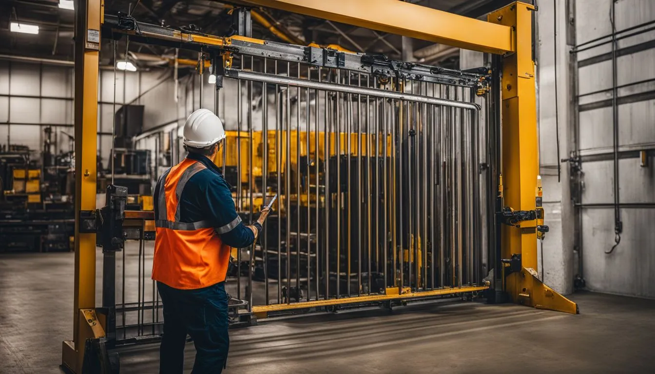 enhancing warehouse safety with loading dock gates 247598245