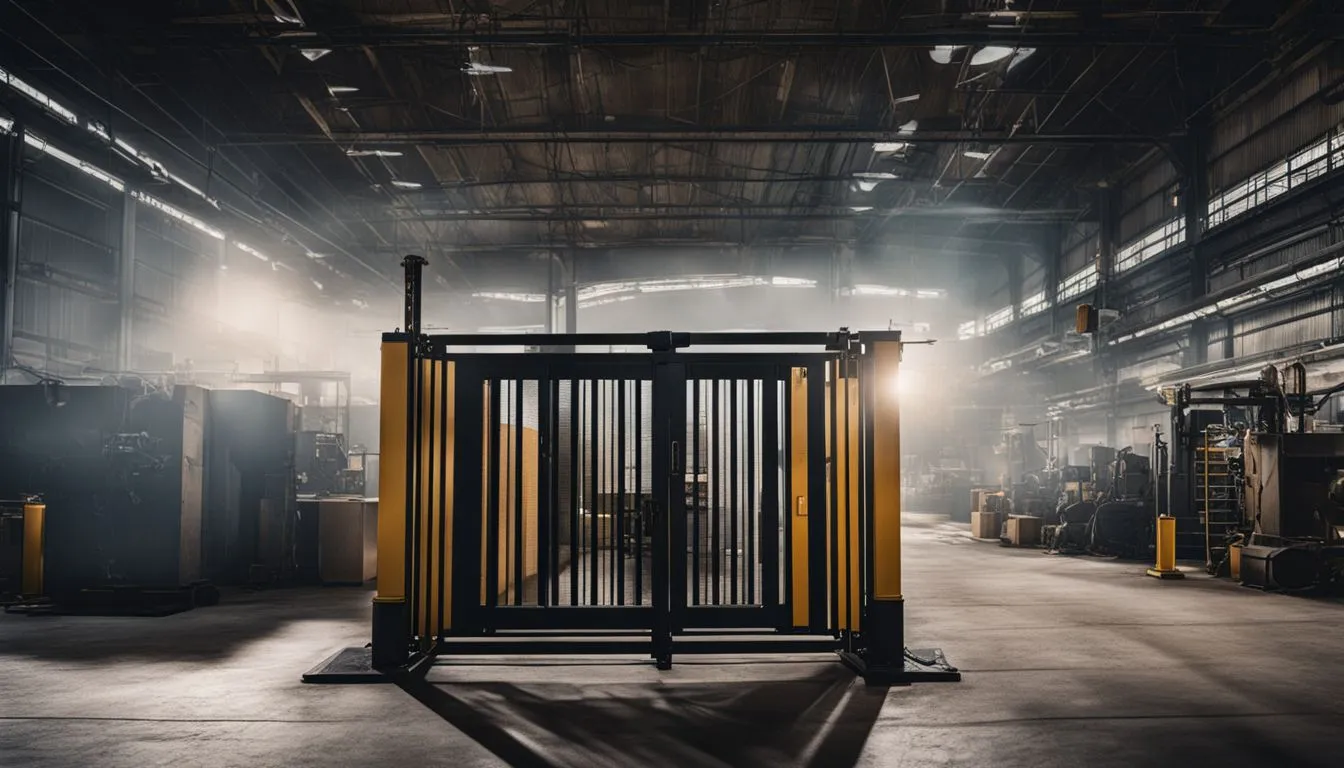 highlight roll over gates as silent heroes in factory safety 233288920