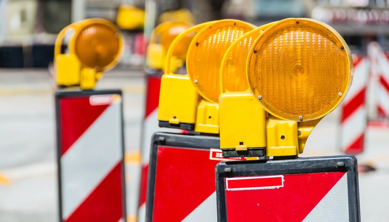 safety barriers with led lights