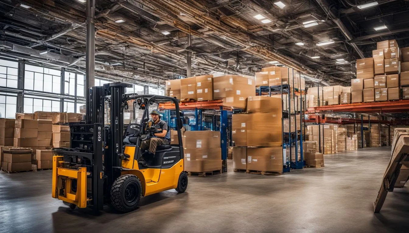 safe forklift operation 247607733