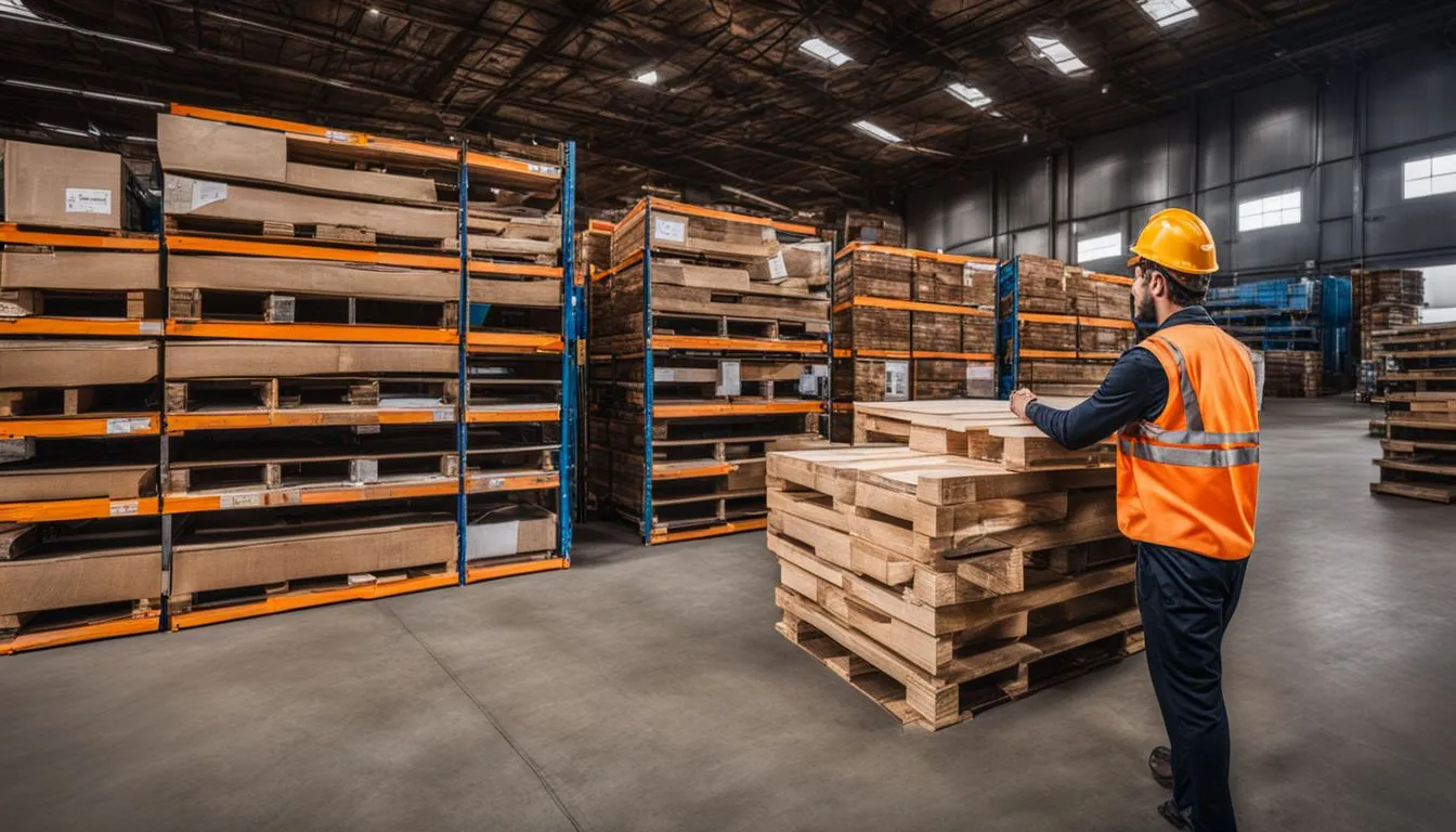 safe compounding of pallets stillages and ulds 247590480