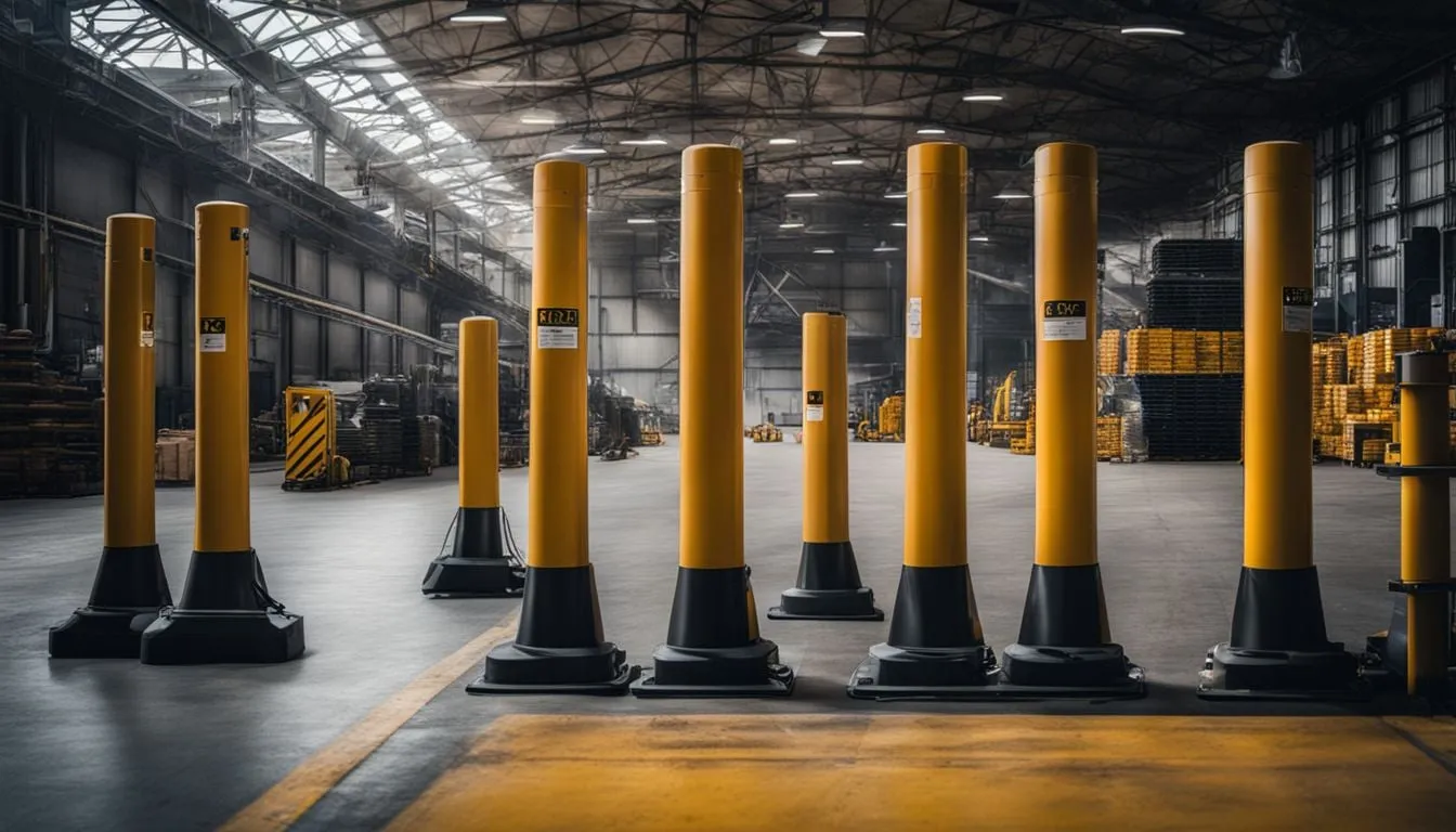 the protective role of industrial safety bollards 220869998