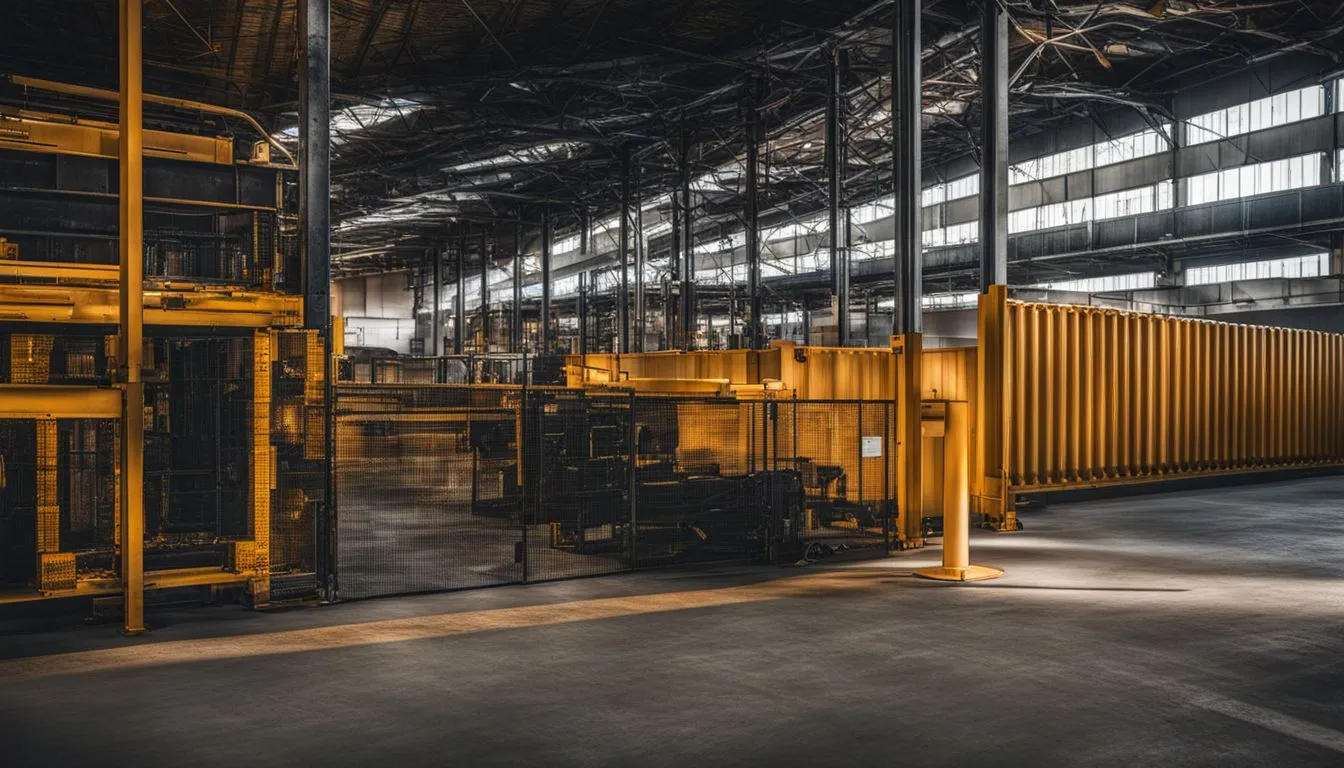types of forklift protection barriers 247582798